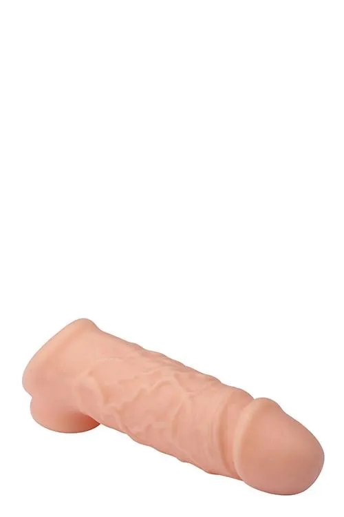 Насадка на пенис Dream Toys RealStuff Extender with Ball Strap, 14 см (телесный)