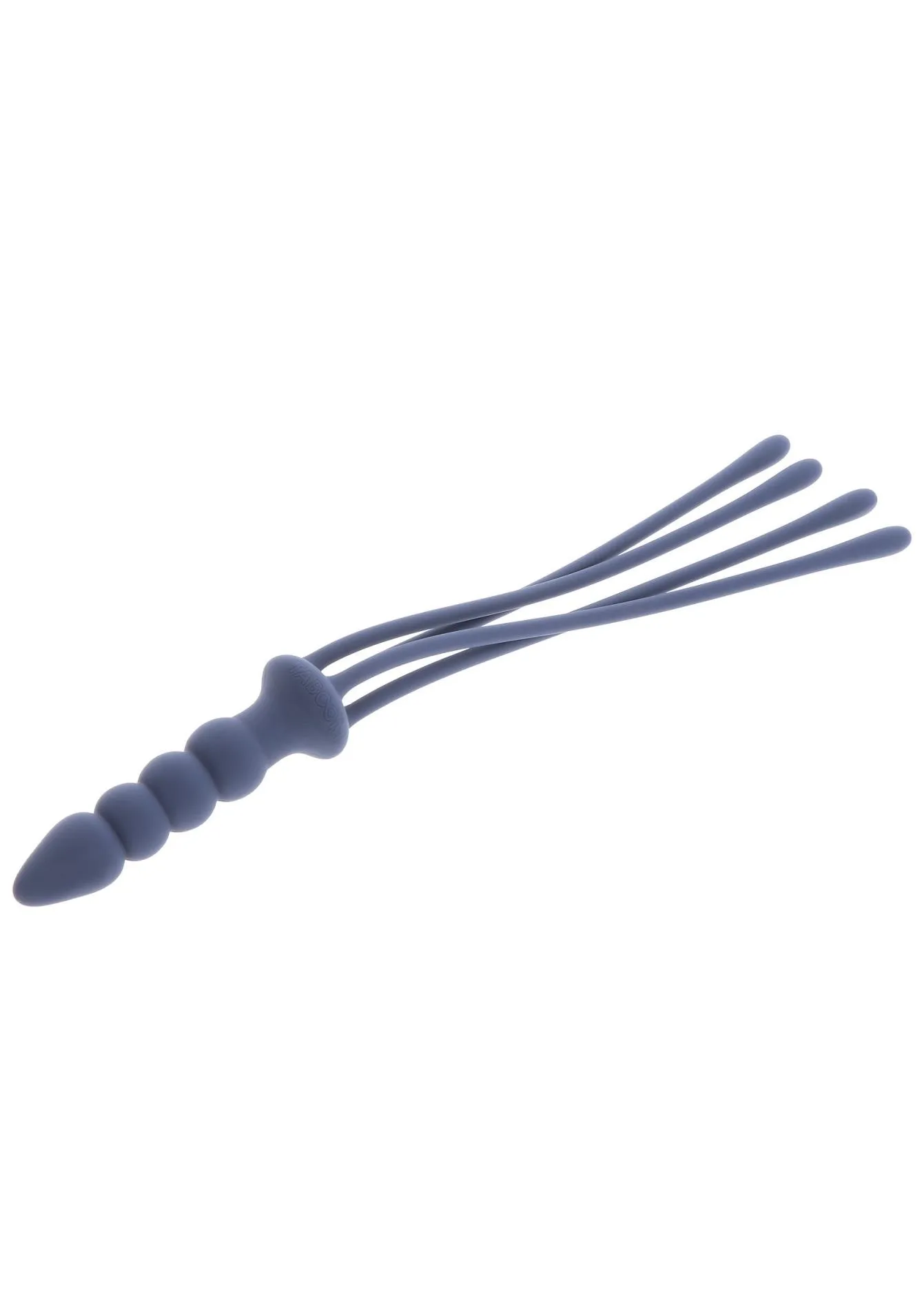 Флогер Taboom Silicone Supreme Whip & Plug, 38 см (синий)