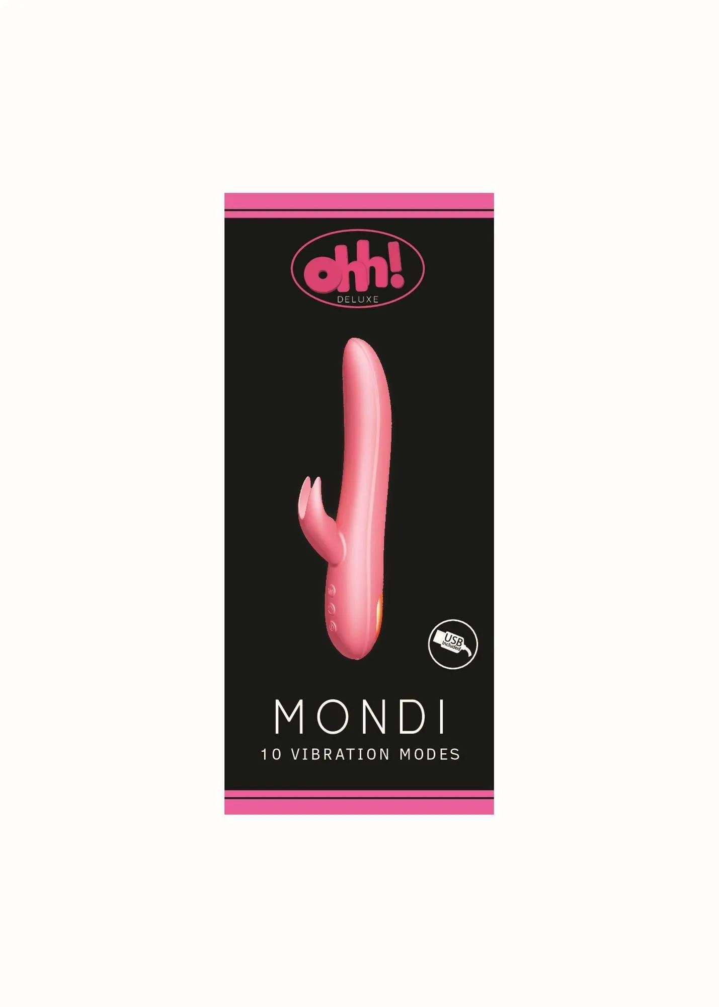 Вібратор-кролик Ohh Mondi, 20.8 см (рожевий)