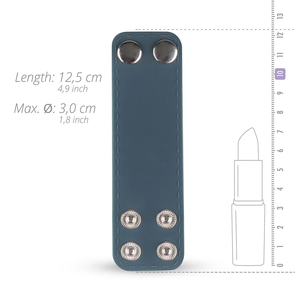 Эрекционное кольцо Boners Ball Strap S/M, 12,5 см (серый)