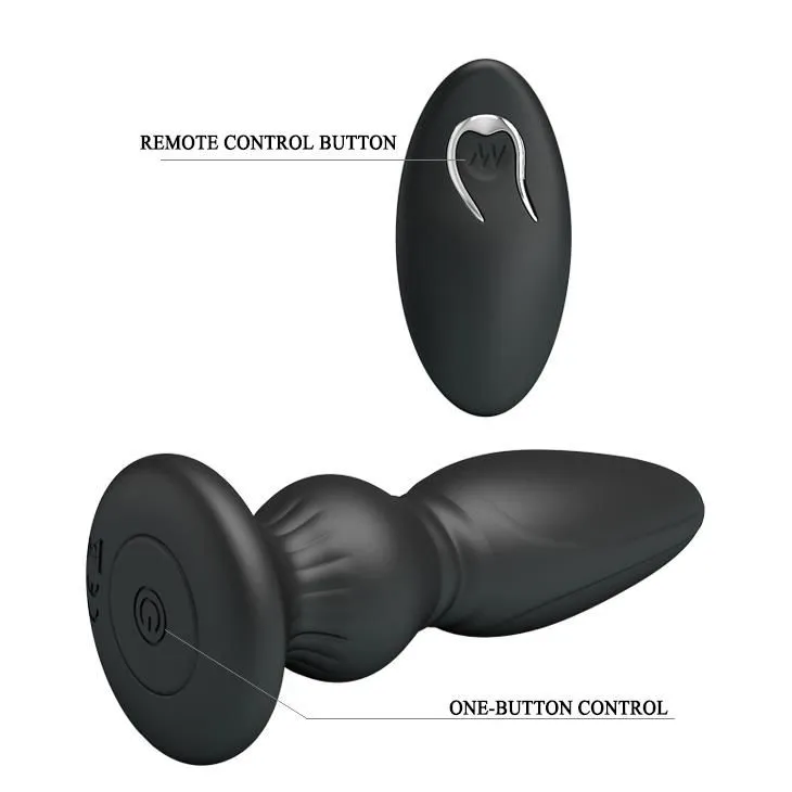 Анальна пробка LyBaile Mr.Play Vibrating Prostate Massager, 12.5 см (чорний)