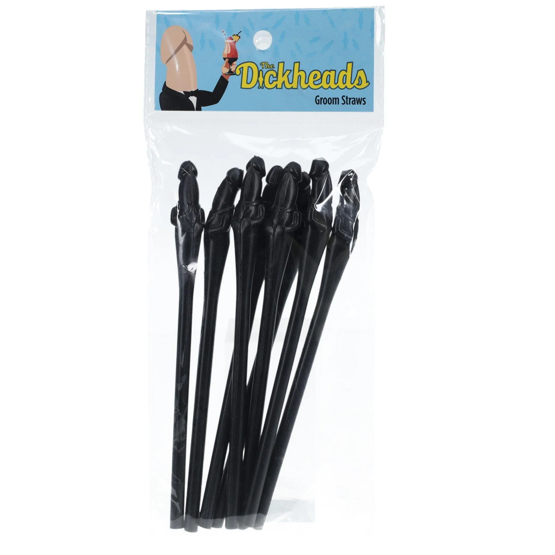 Трубочки для напитков S-Line Groom Straws (черный)