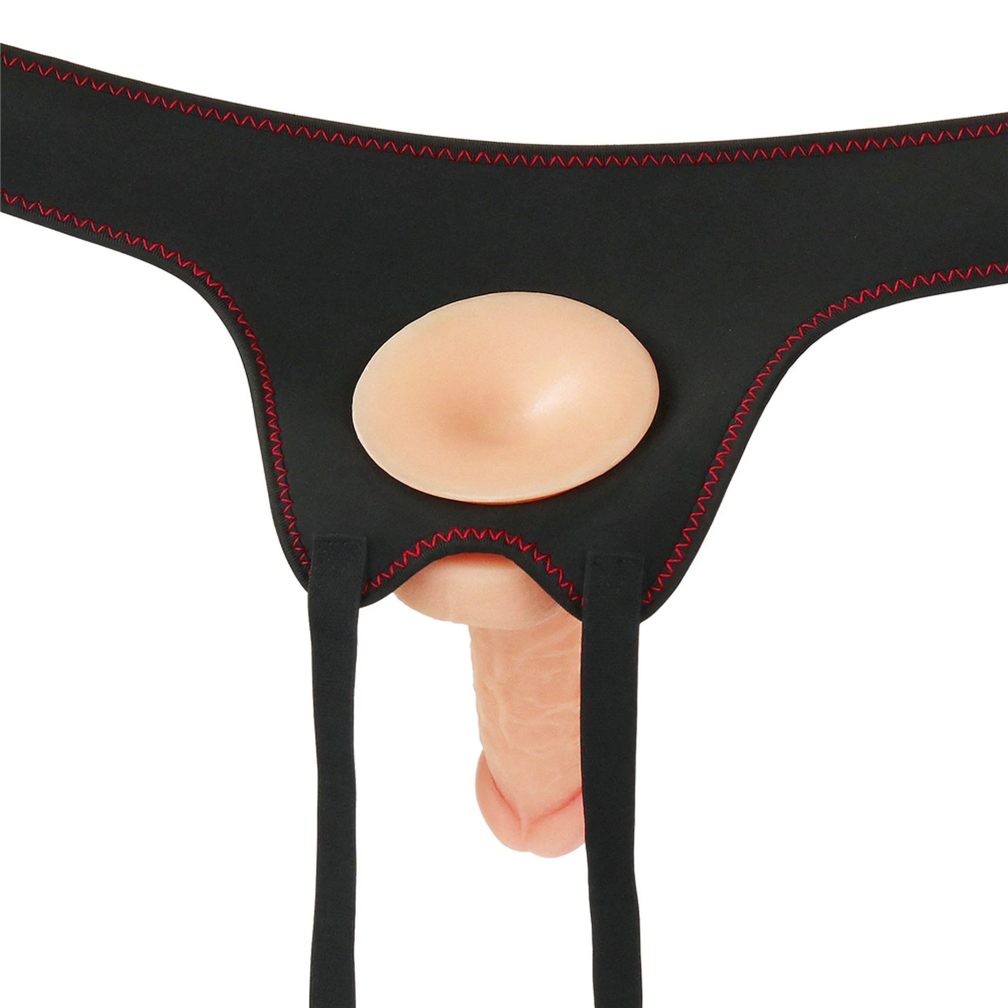 Страпон Lovetoy Vibrating Easy Strapon Set 7.0, 17.8 см (чорний)
