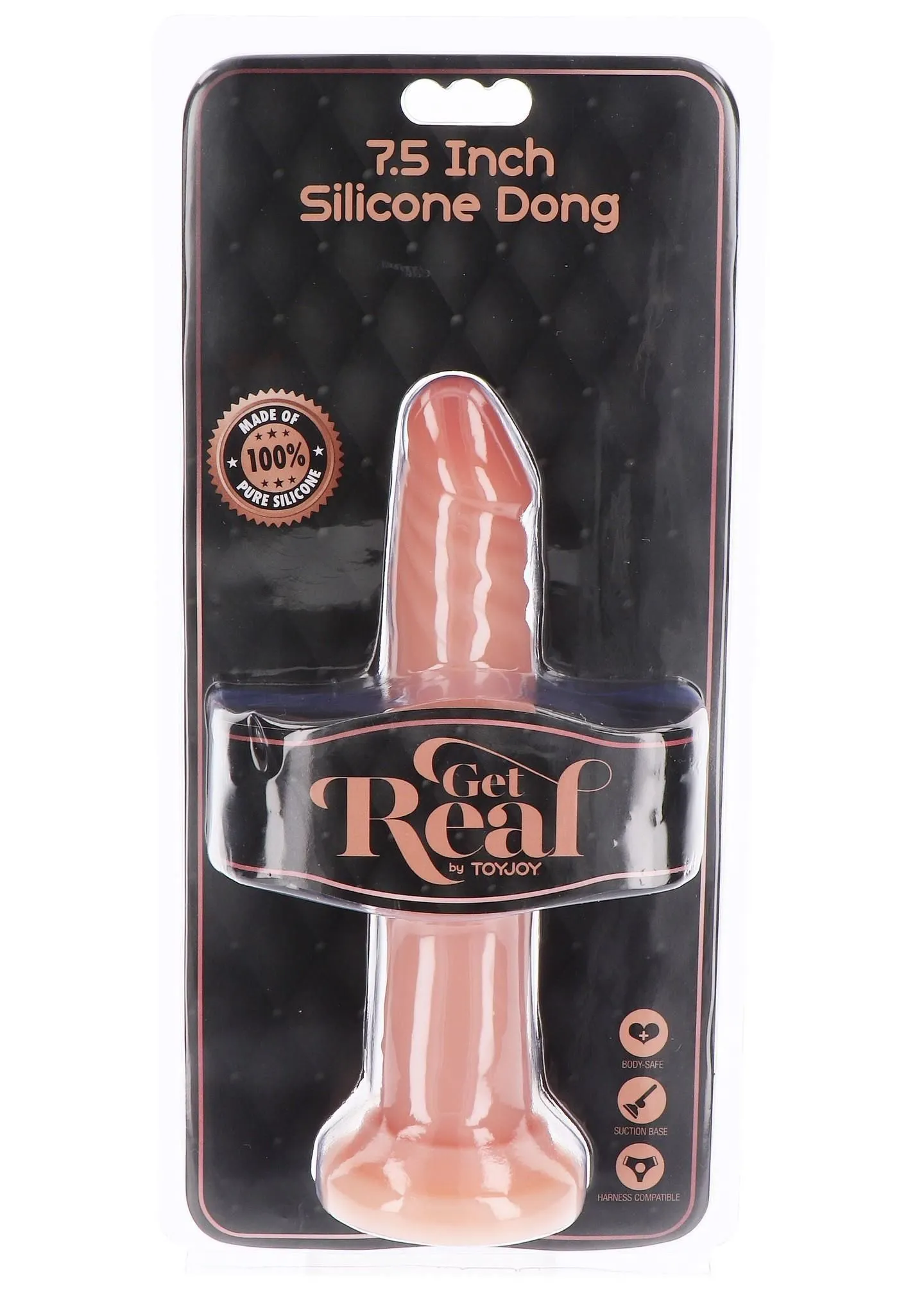 Фалоімітатор Get Real Silicone Dong 7.5 Inch, 19 см (тілесний)