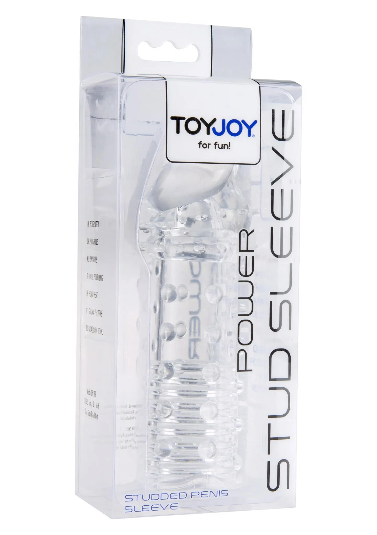 TOYJOY Power Stud Sleeve - Nakładka na penisa, W kolorze cielistym, 15.5 cm
