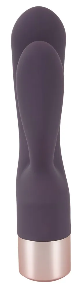 Вибратор-кролик Elegant Series Double Vibe, 16 см (фиолетовый)