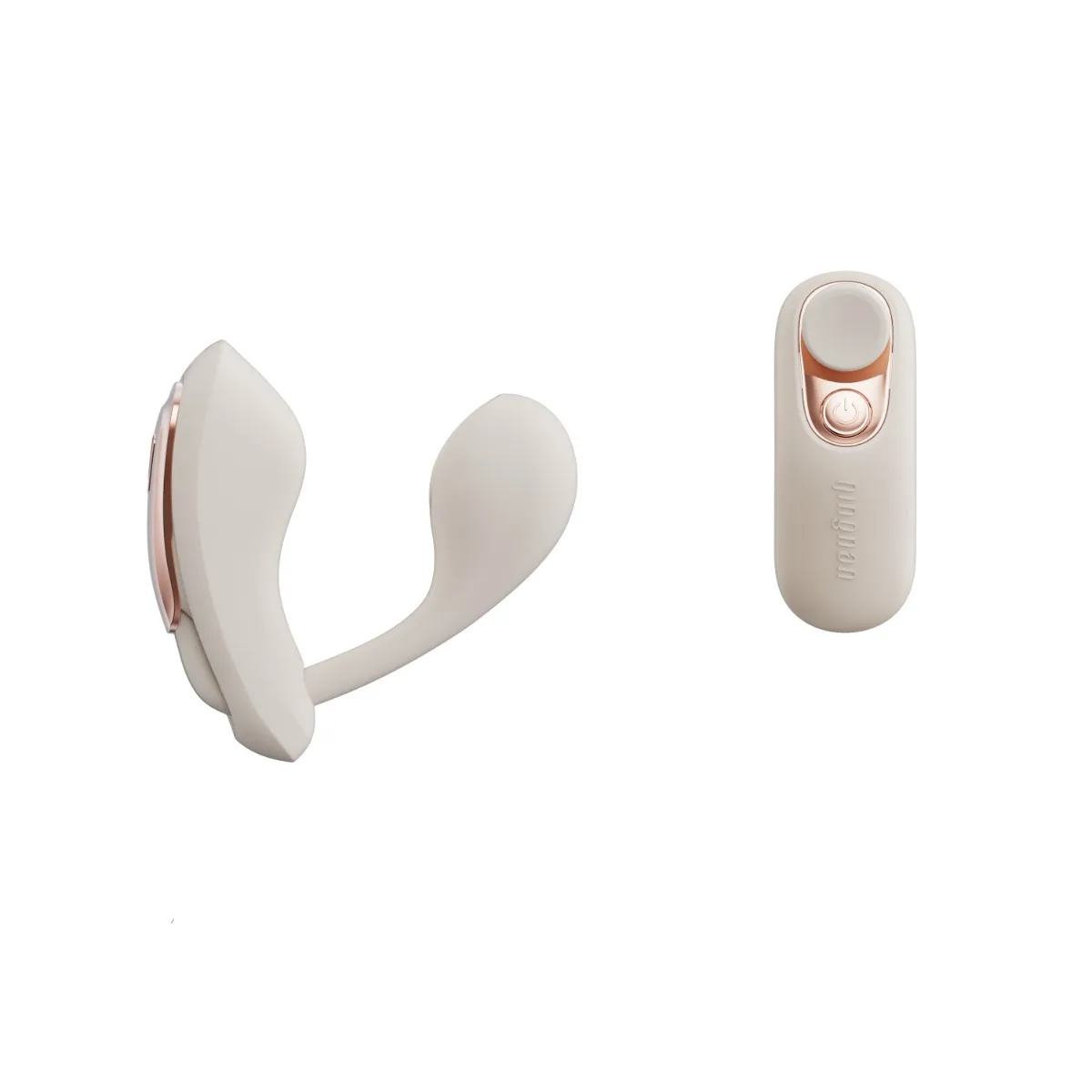 Qingnan No.6 Wireless Control Wearable Vibrator - Wibrator, Biały, 8 cm