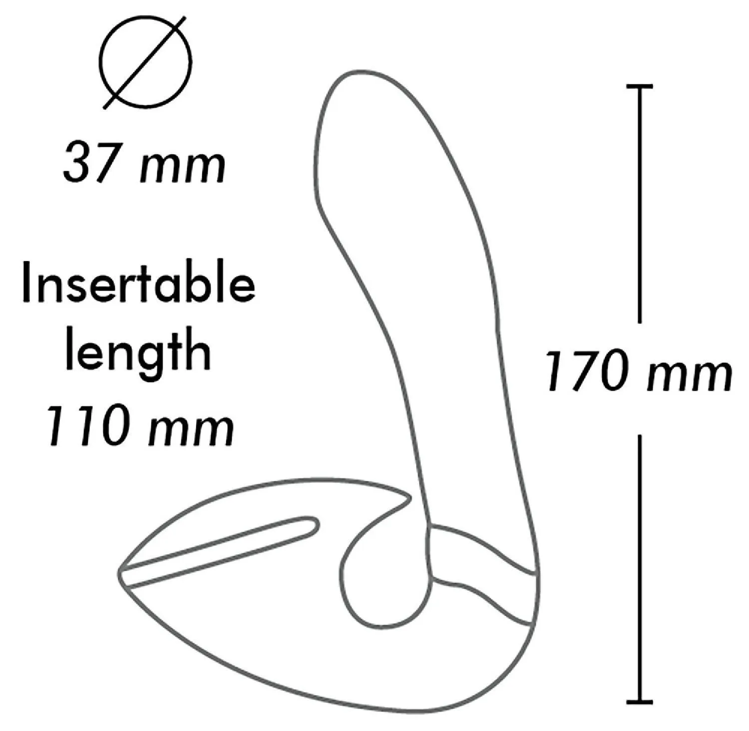 Вібратор Shunga Soyo Intimate, 17 см (чорний)