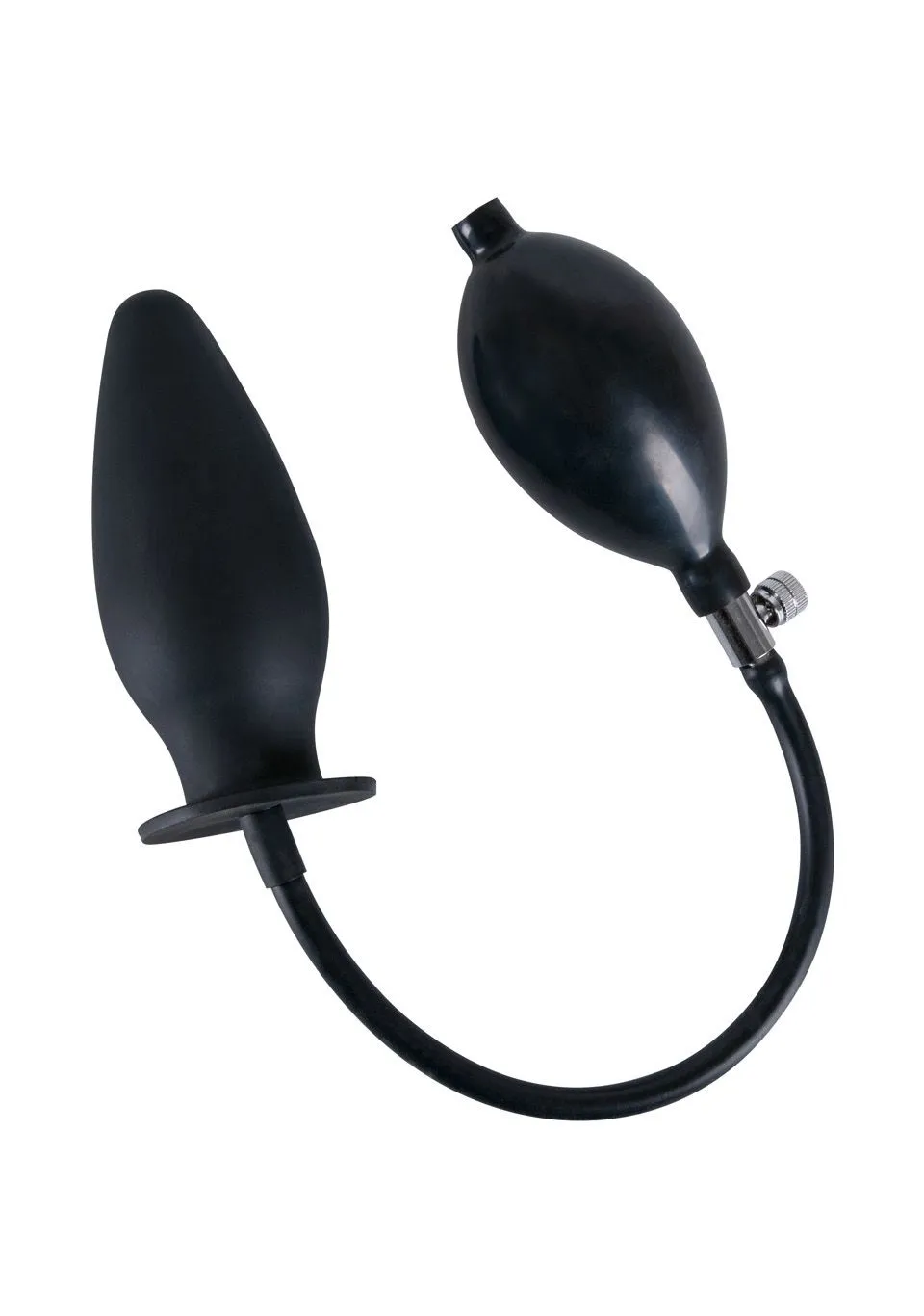 Анальна пробка True Black Inflatable Anal Plug, 11,5 см (чорний)