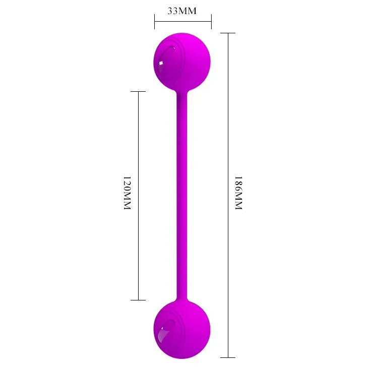 Вагинальные шарики Pretty Love Kegel Ball III, 18,6 см (фиолетовый)