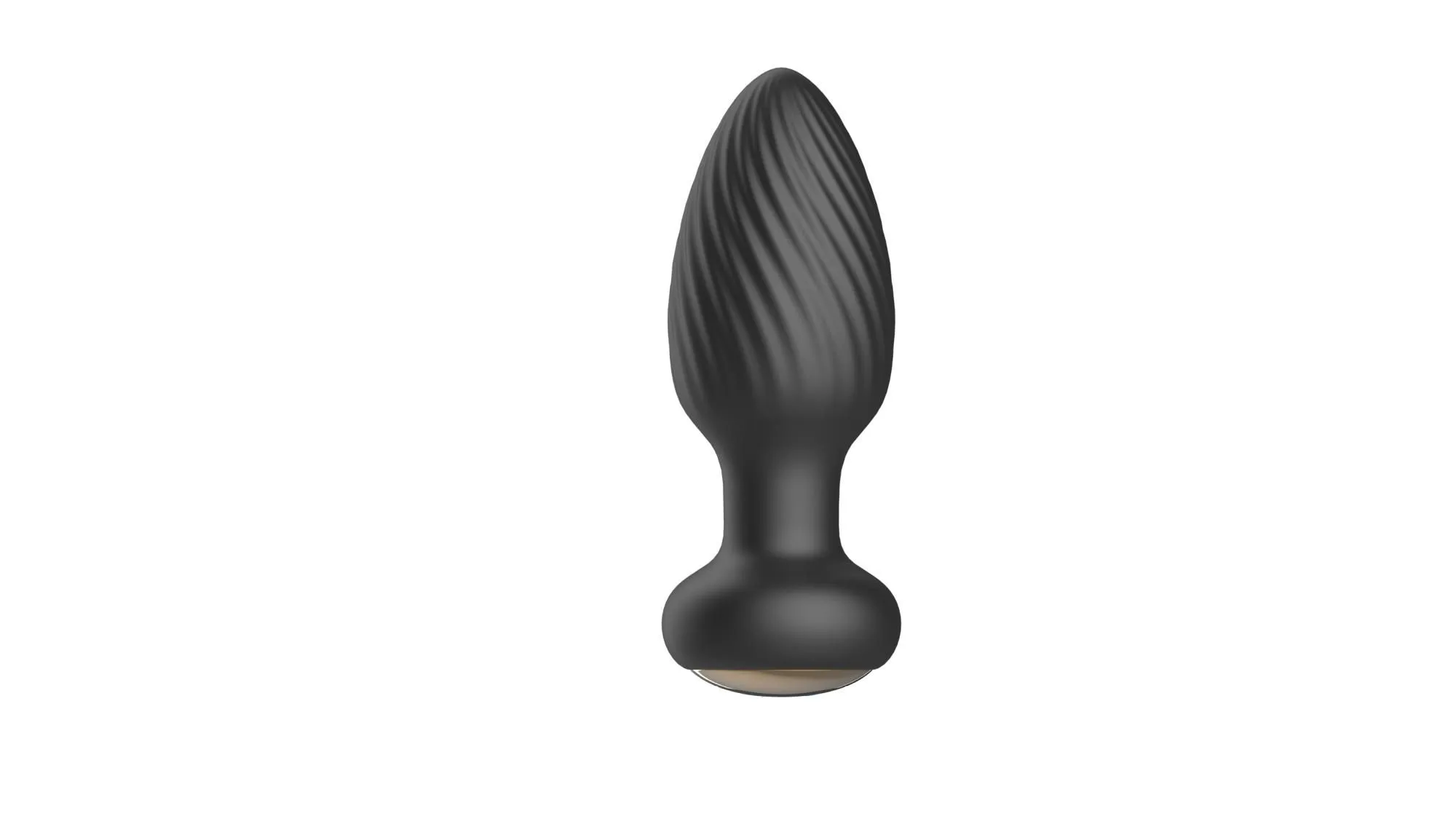Анальна пробка B - Series Cute Retating Remote, 9.8 см (чорний)