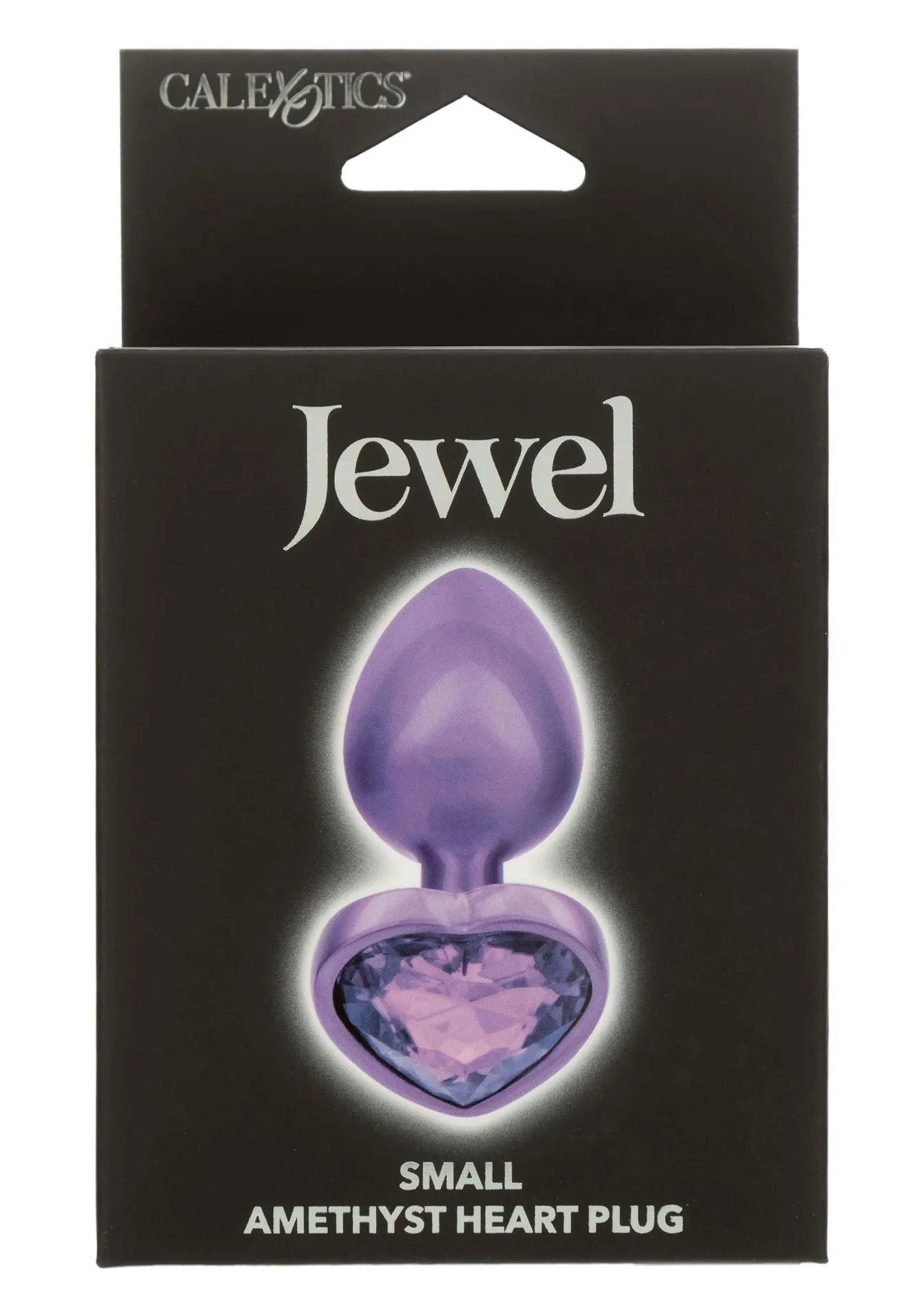 Анальная пробка Calexotics Diamond Heart Plug S, 6 см (фиолетовый)