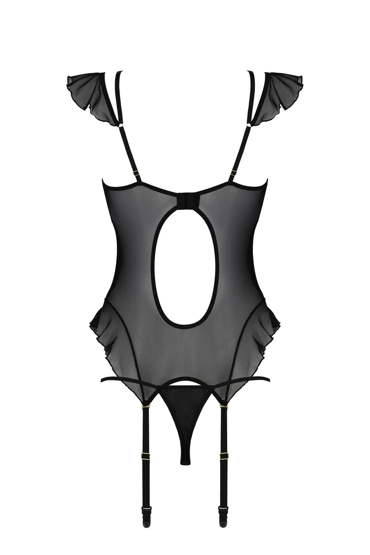 Корсет и стринги Casmir Kitasana, L/XL (черный)