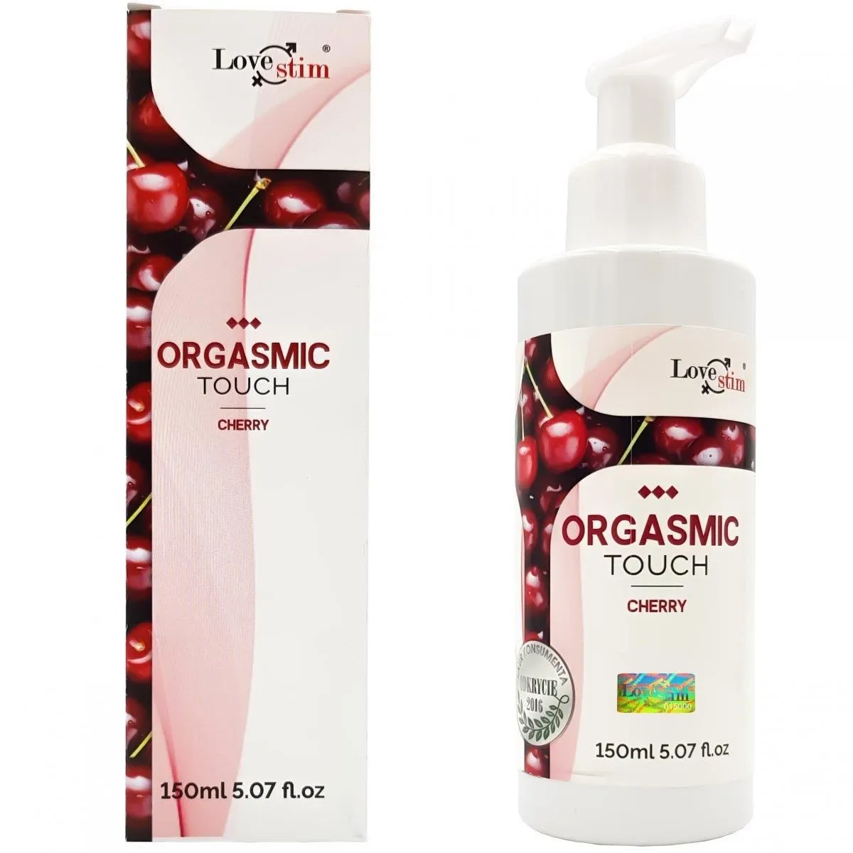 Масажний гель LoveStim Orgasmic Touch, 150 мл (вишня)