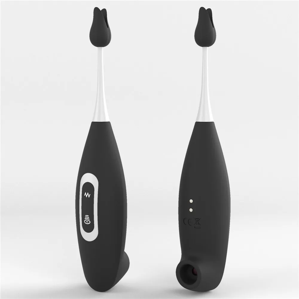 Lovetoy Rechargeable Clit Pro - Wibrator łechtaczkowy, Czarny, 19 cm