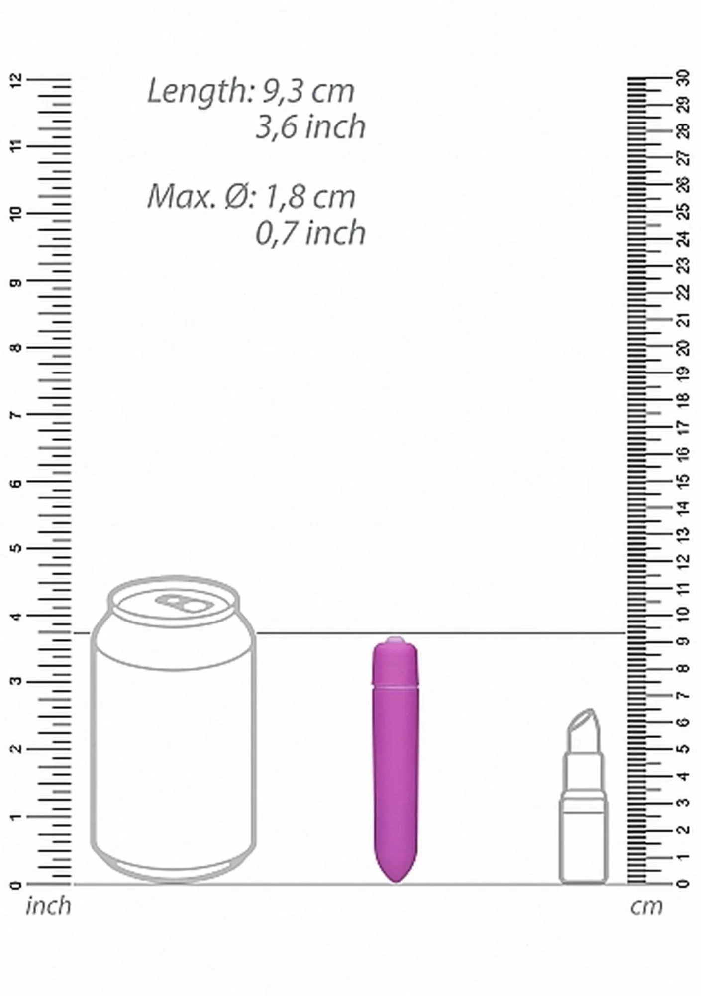 Be Good Tonight 1 Speed Bullet - Wibrator łechtaczkowy, Fioletowy, 9.3 cm