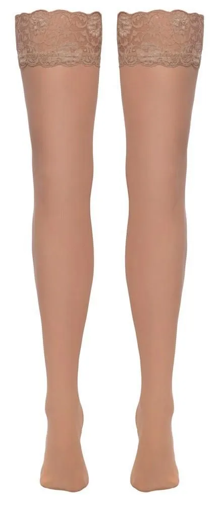 Чулки Cottelli Legwear Anclipsen, M (бежевый)