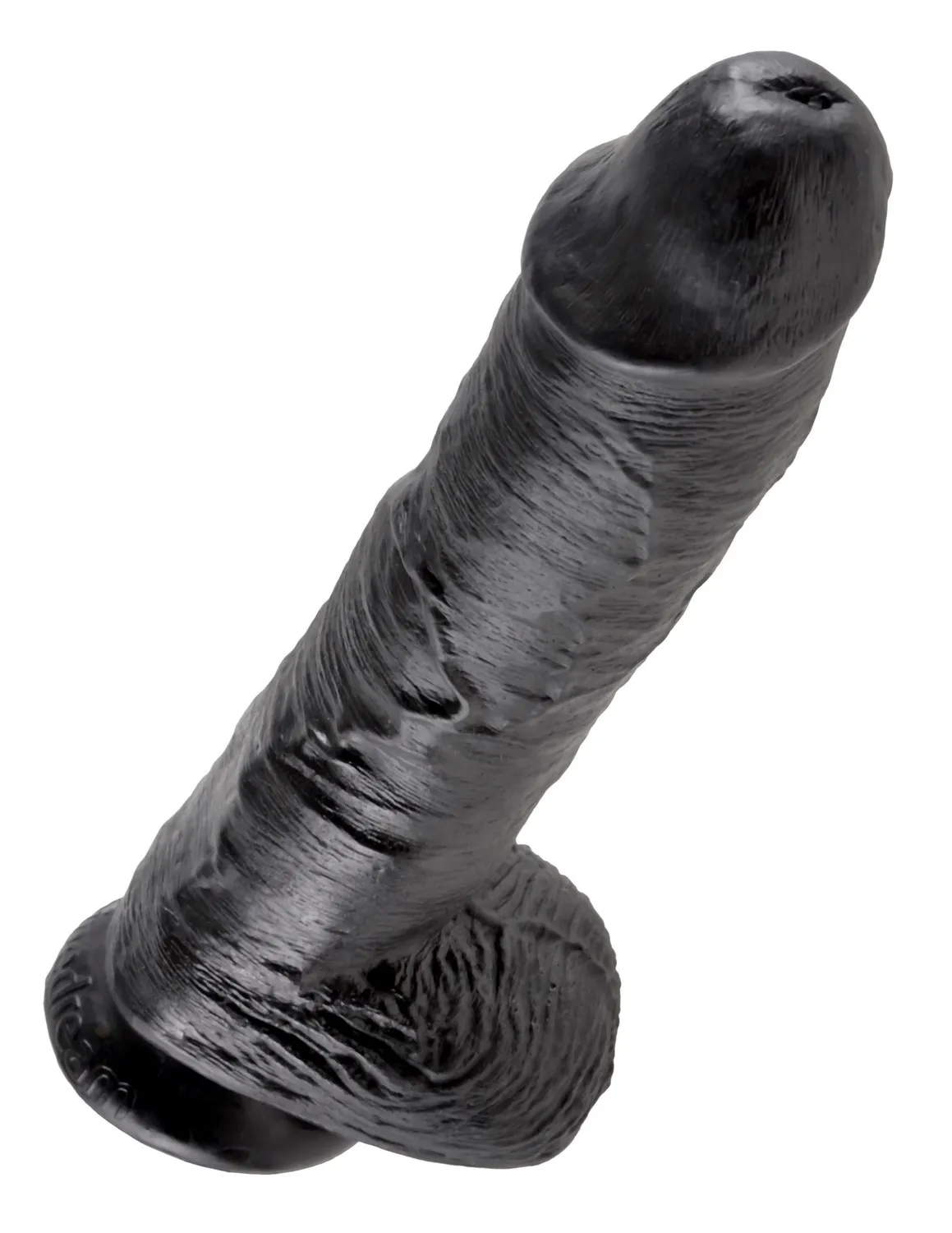 Фалоімітатор King Cock With Balls 10", 27 см (чорний)