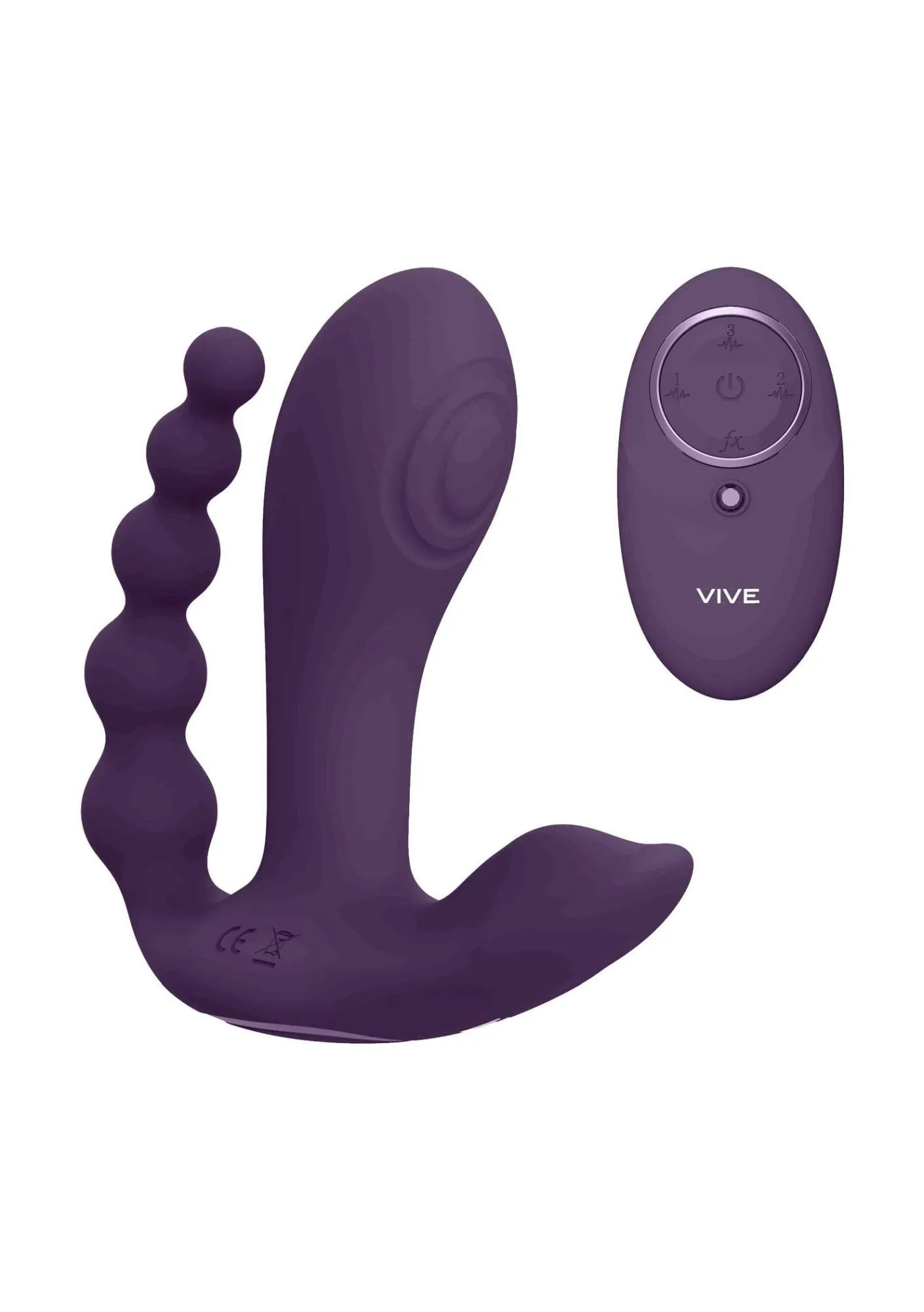 ShotsToys Kata - Stymulator prostaty, Fioletowy, 12 cm