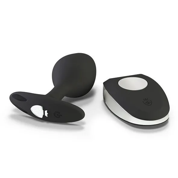 Анальная пробка Mystim Buttplug Rocking Force Vibe, 9,5 см (черный)