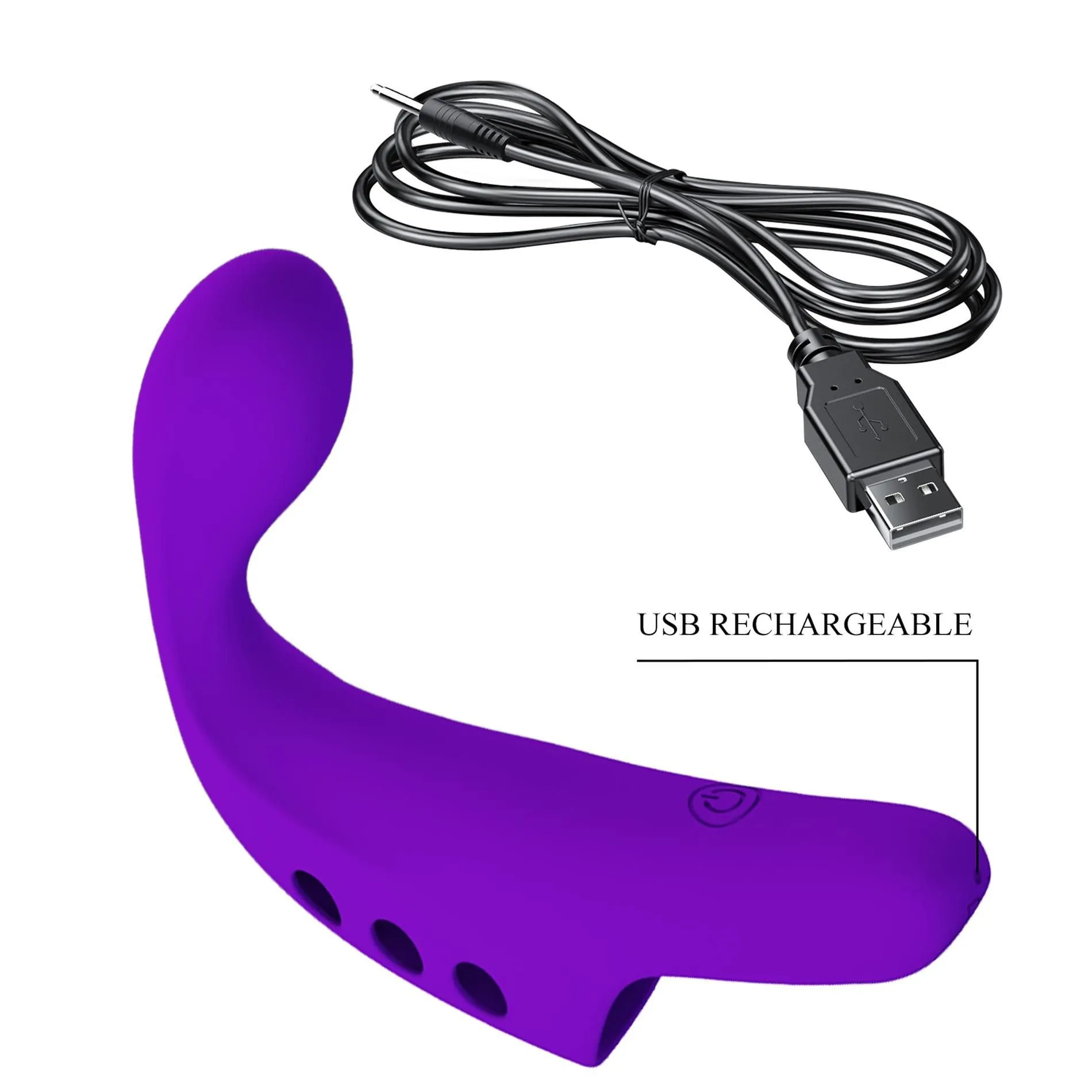 Вібратор на палець Pretty Love Fingering Vibrator Gorgon, 9,3 см (фіолетовий)