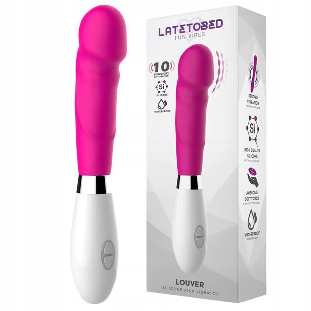 Вибратор Latetobed Louver, 20.3 см (розовый)