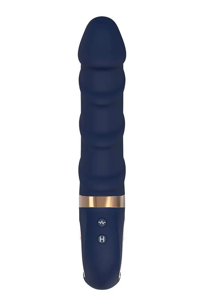 Реалистичный вибратор DreamToys Goddess Belenos, 23 см (синий)