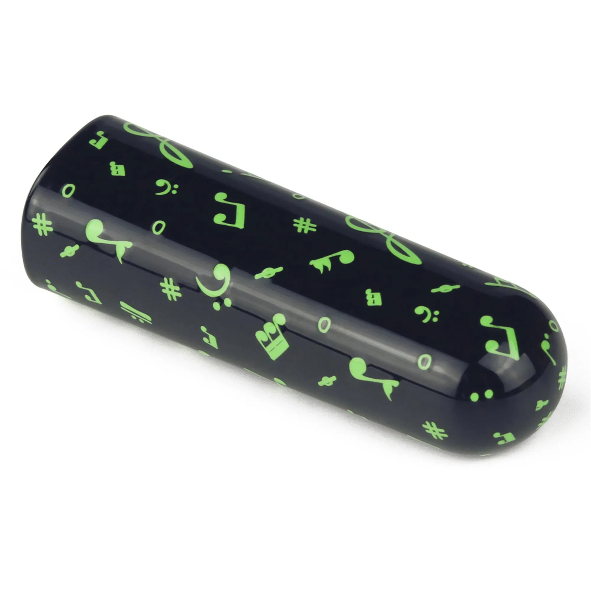 Вибратор для клитора LoveToy Music Massager Glow In The Dark, 8,5 см (черный)