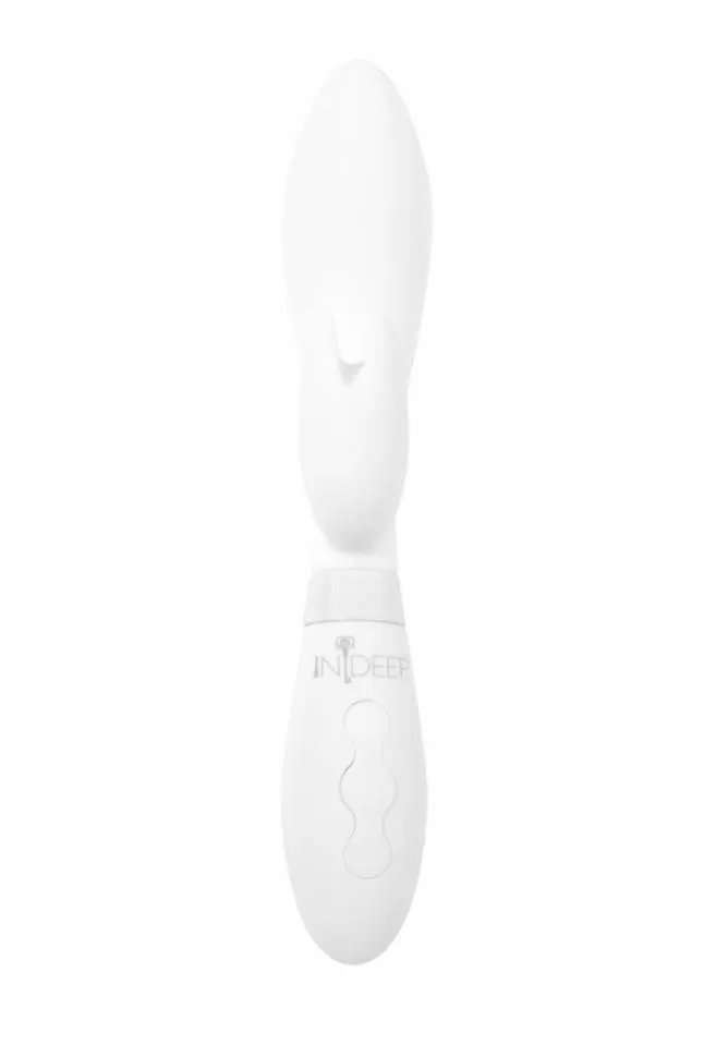 Indeep Malena - Wibrator królik, Biały, 21, 5 cm