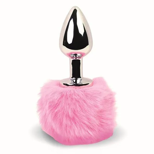 Анальна пробка FeelzToys Bunny Tails, 7х2.5 см (рожевий)