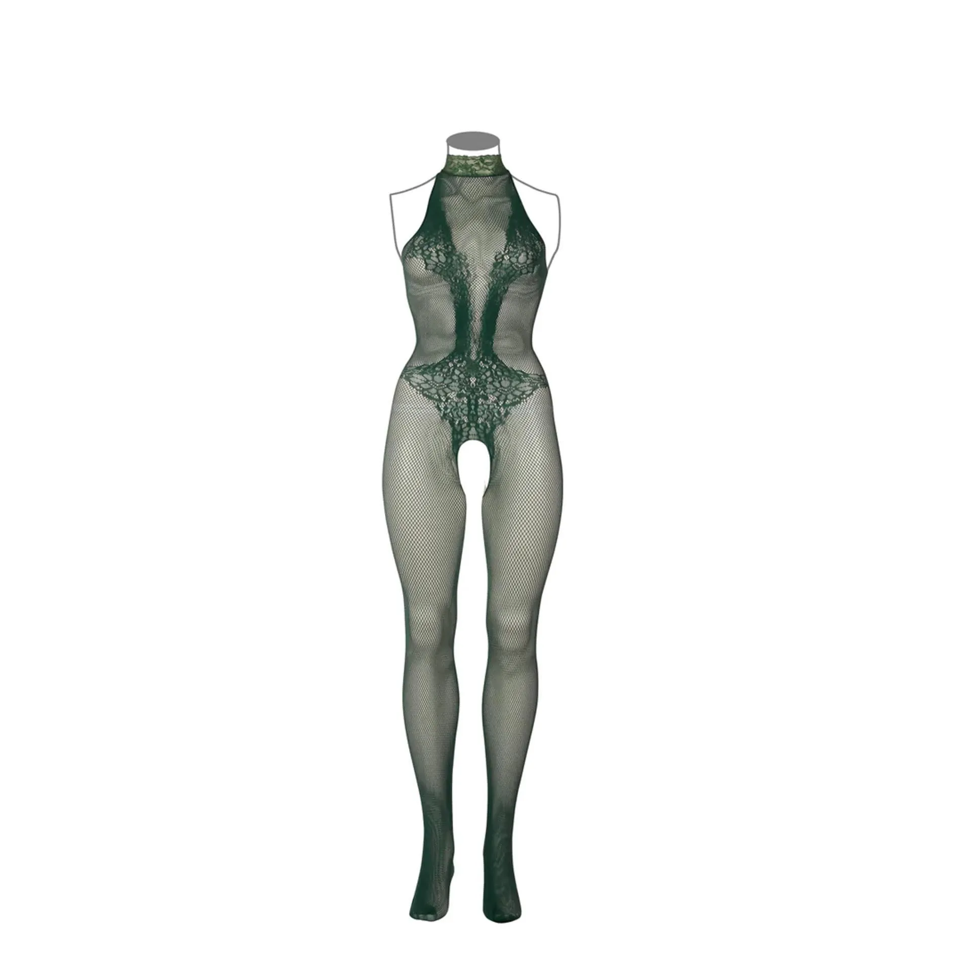 Le Désir Fishnet and Lace - Bodystocking, Plus Size