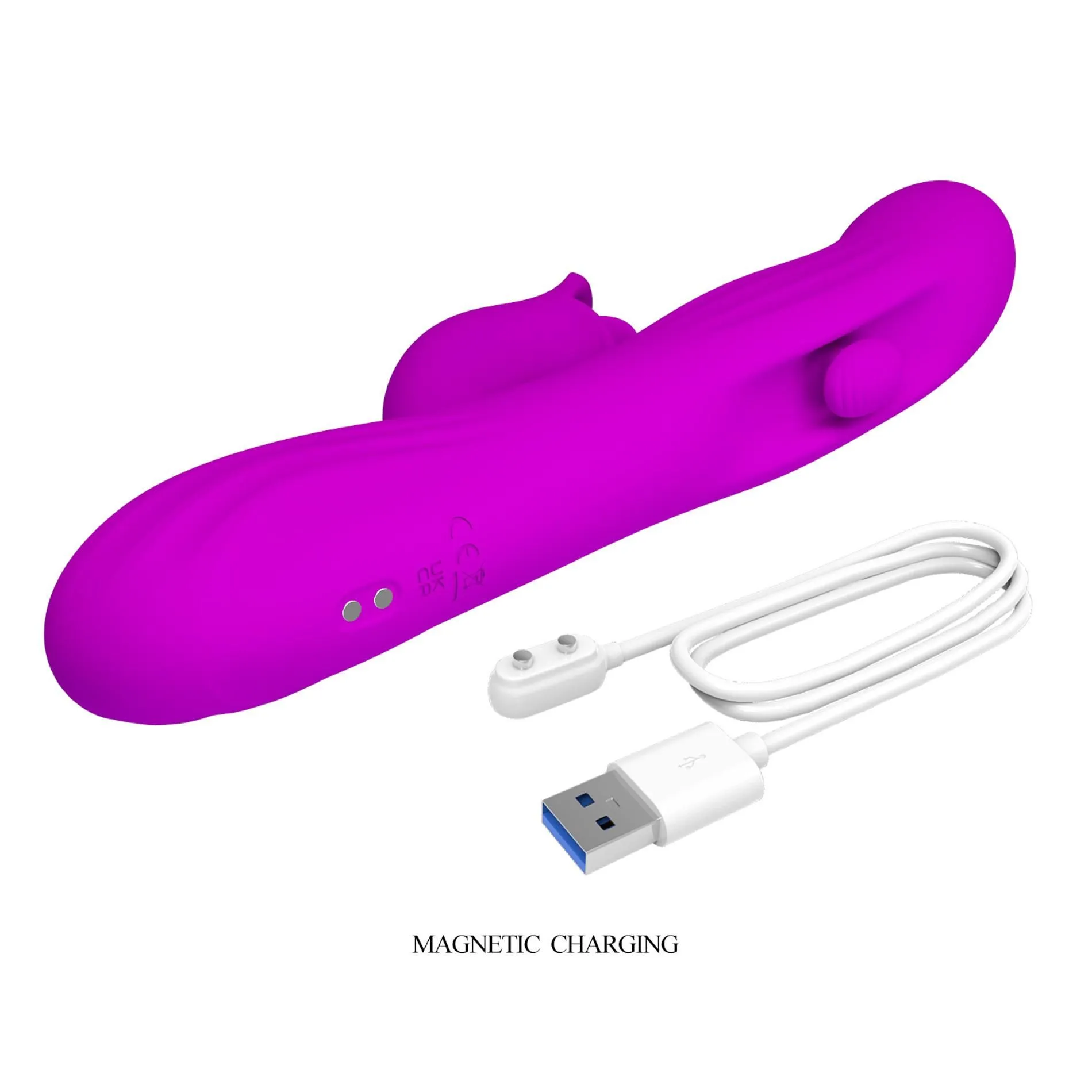 Вибратор-кролик Pretty Love Yalanda Purple, 23.9 см (фиолетовый)