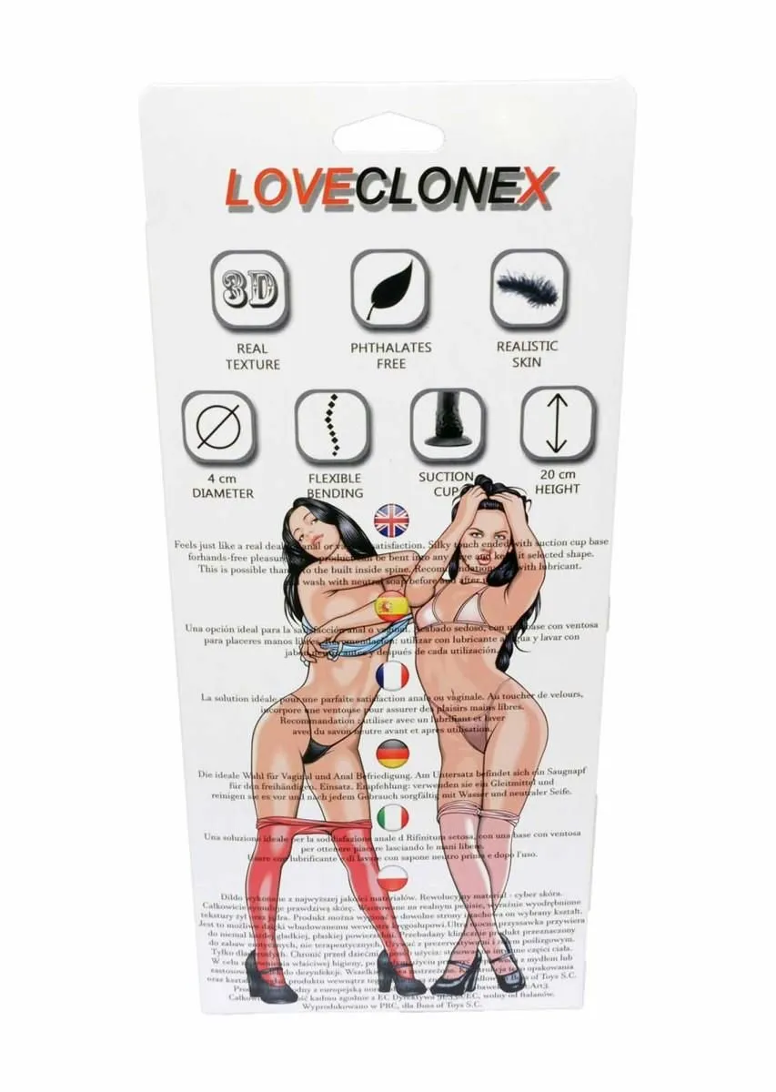 B - Series Real Morfeusz 7" - Dildo, W kolorze cielistym, 20 cm