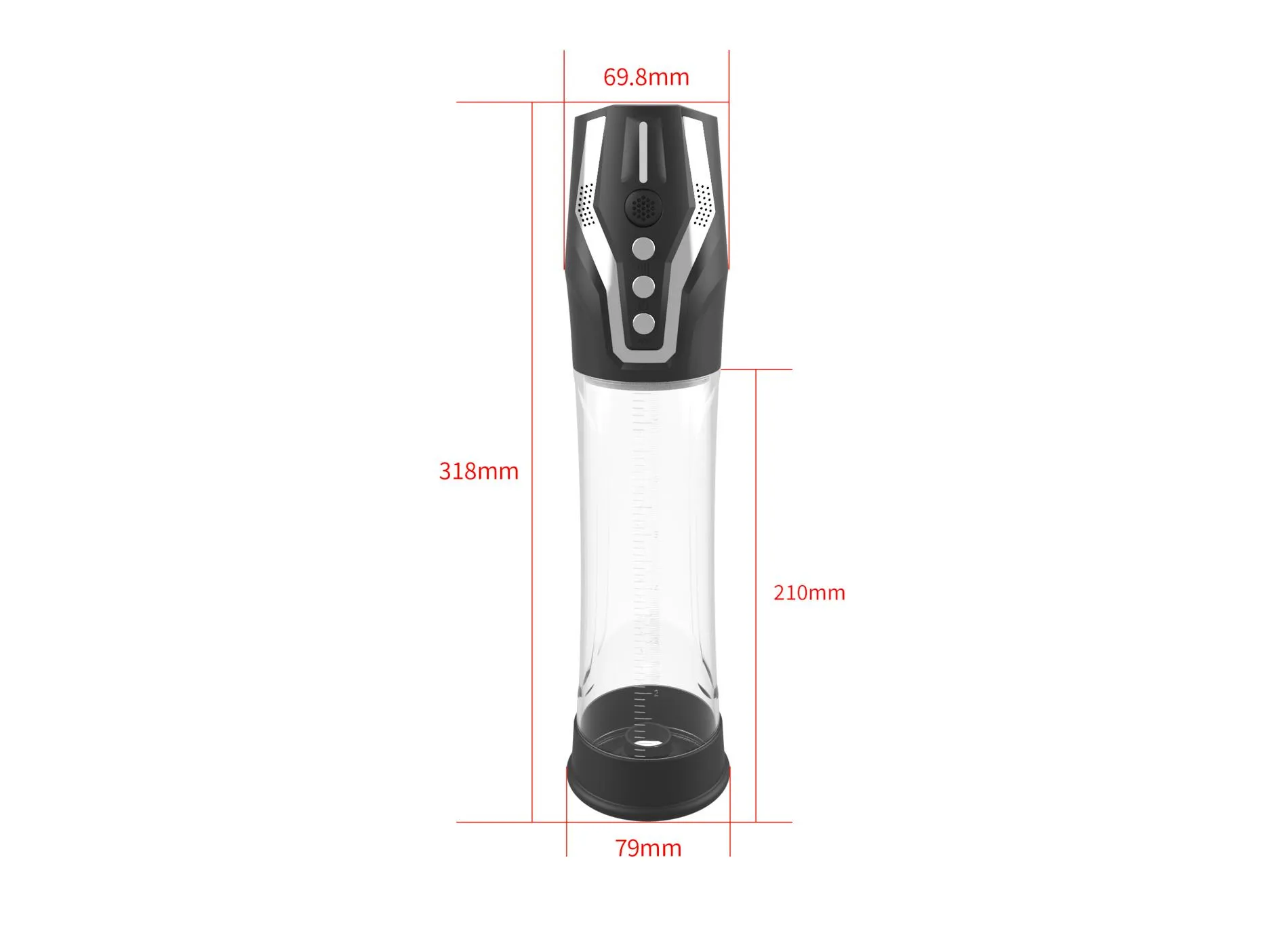 Boys of Toys Passion Pump - Pompka do penisa B -, Przezroczysty, 31.8 cm