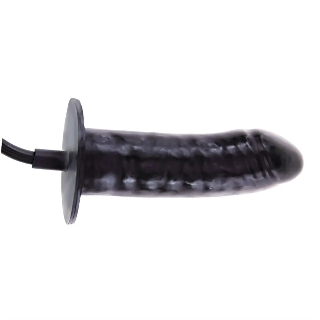 Анальний розширювач Baile Bigger Joy Inflatable Penis, 16 см (чорний)