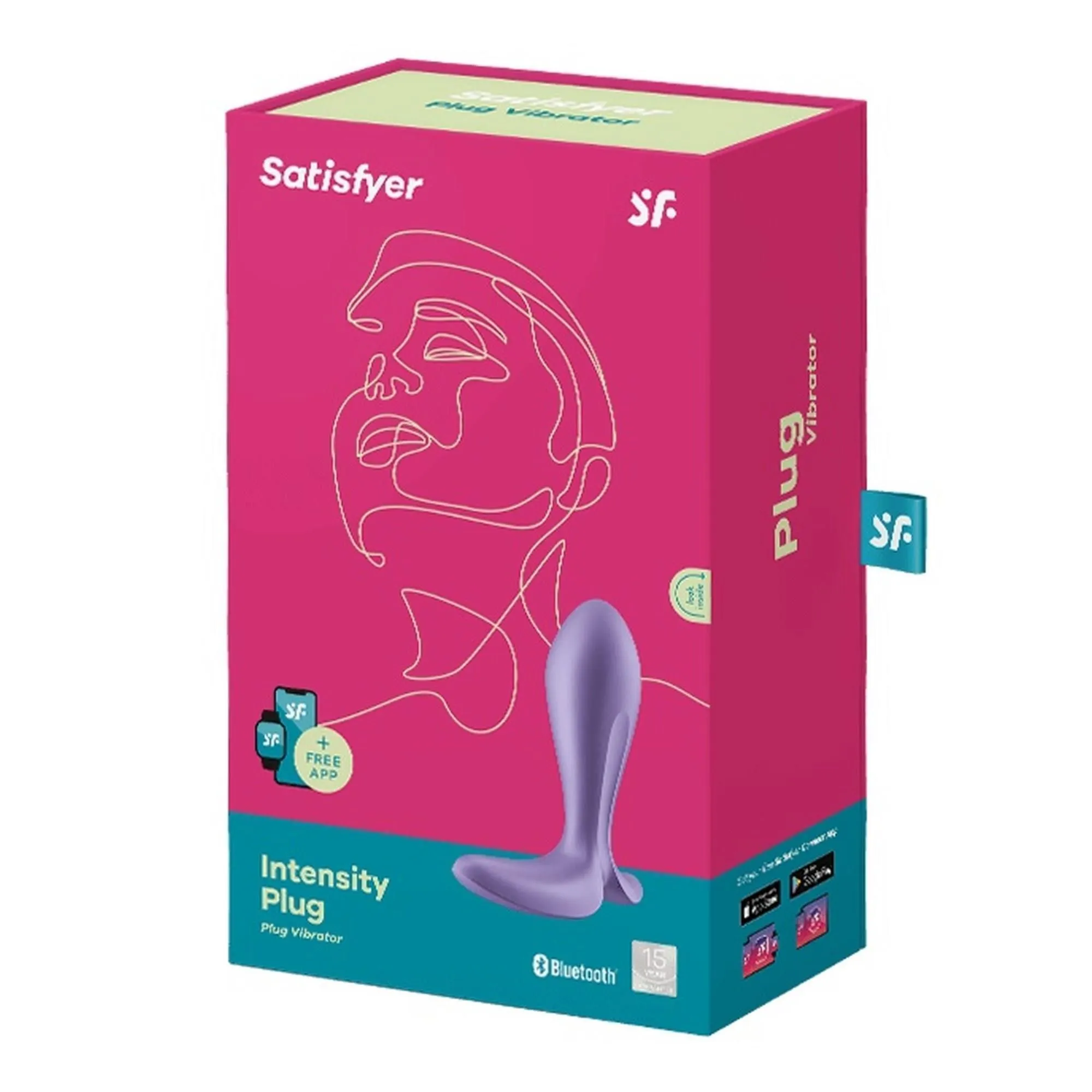 Анальна пробка з вібрацією Satisfyer Intensity Plug, 11,3 см (фіолетовий)