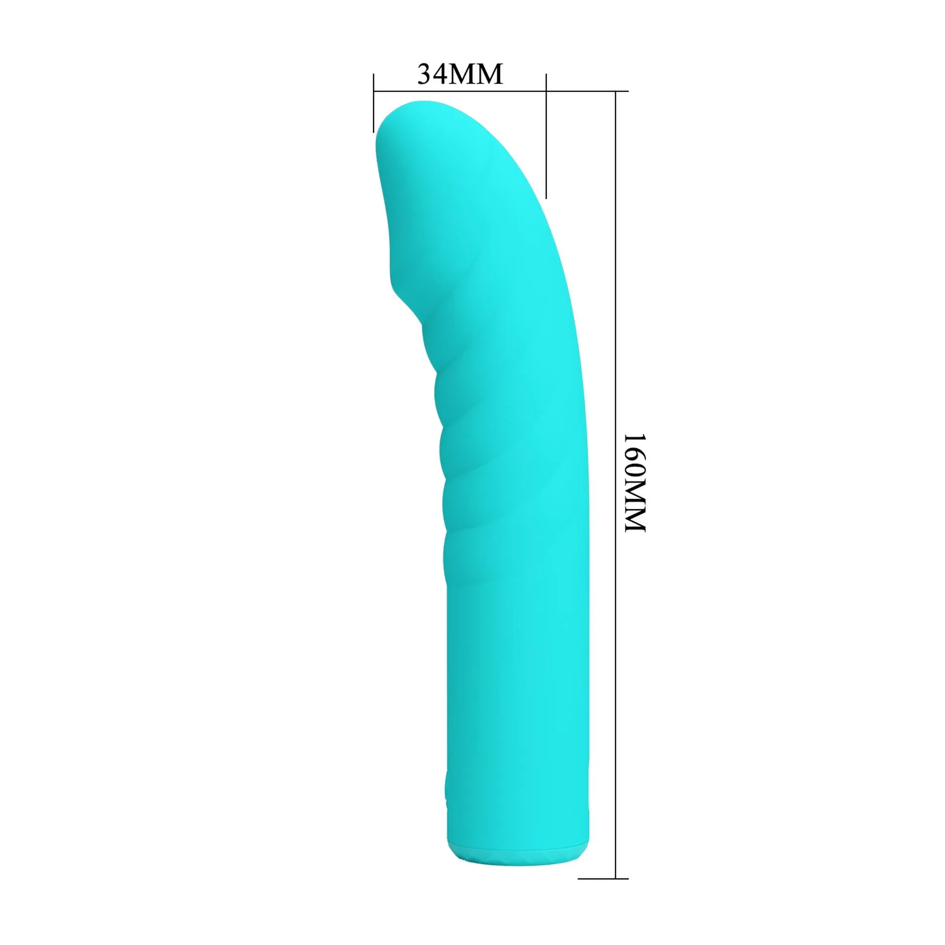 Pretty Love Rylan - Wibrator, Turkus, 16 cm