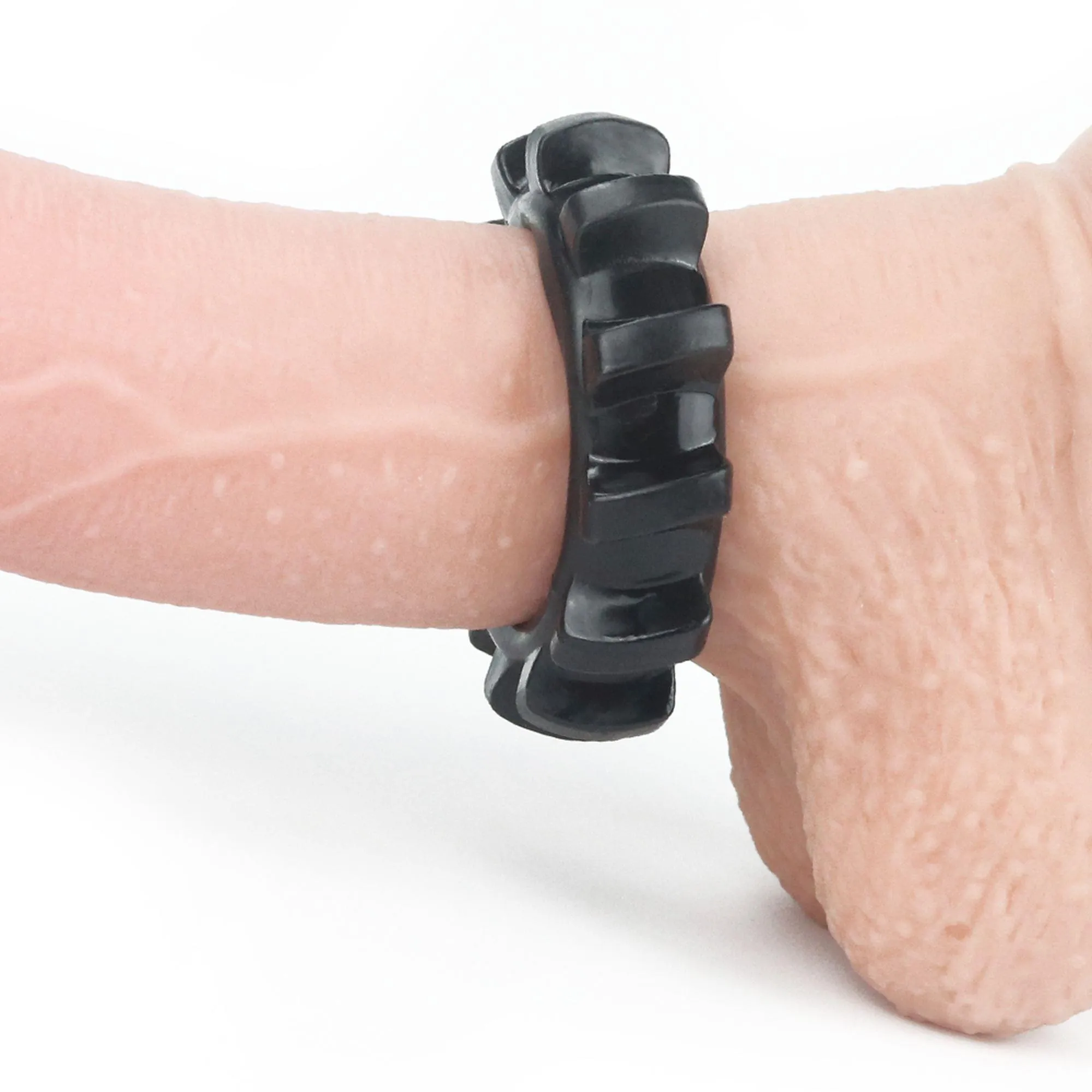 Эрекционное кольцо Power Plus Cock Ring Series, 4,5 см (черный)