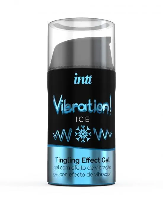 intt Vibration Ice - Płynny wibrator, Mięta, 15 ml