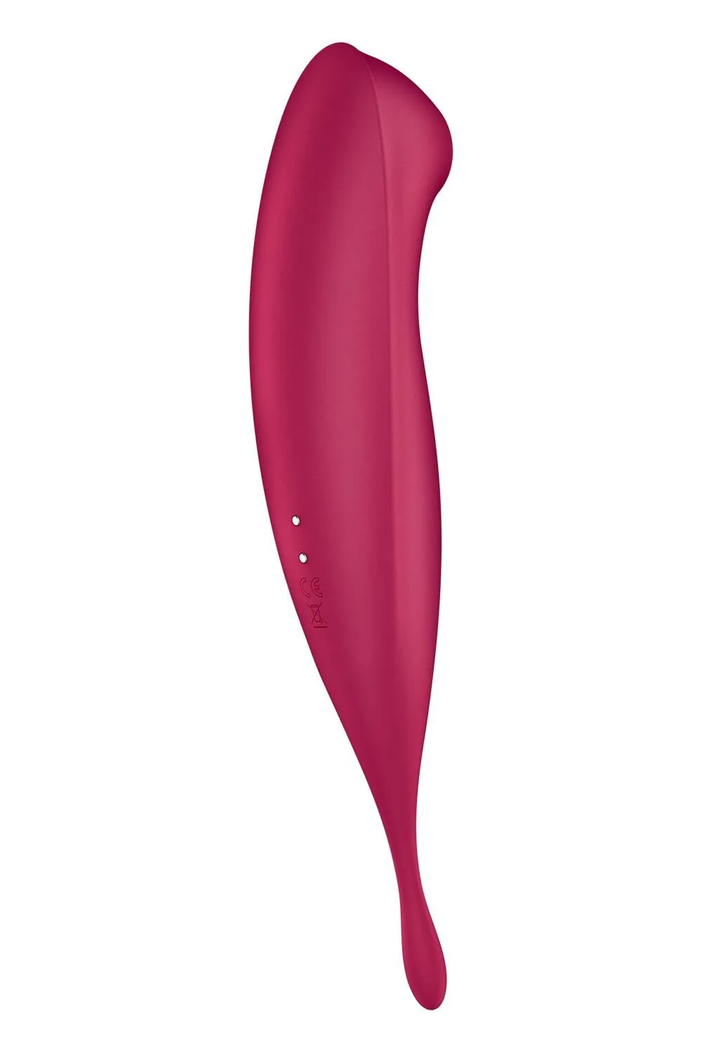 Вакуумний кліторальний стимулятор з вібрацією Satisfyer Twirling Pro+ (червоний)