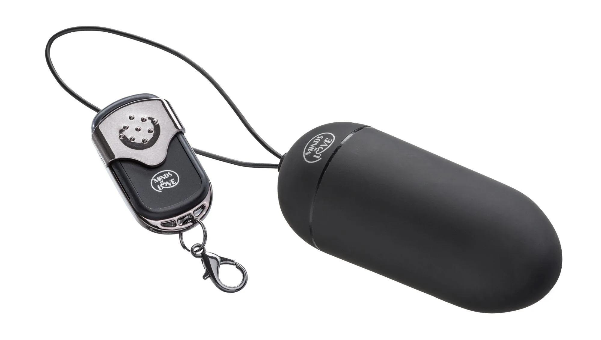 Minds of Love Remote Vibro Egg - Wibrujące jajko, Czarny, 8 cm