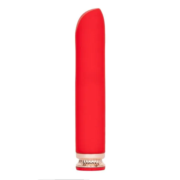 B - Series Fox Silicone vibrator - 3 speeds and 6 frequencies - Wibrator, Czerwony, 13 cm