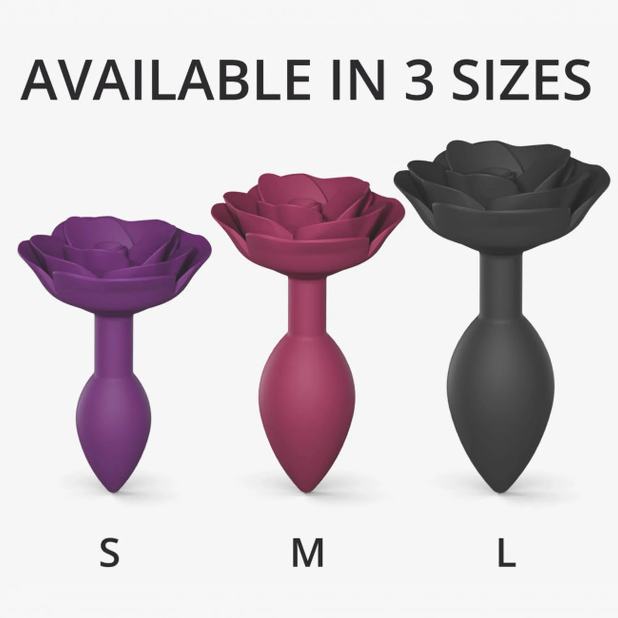 Анальная пробка Love To Love Open Roses, 11,5 см (фиолетовый)