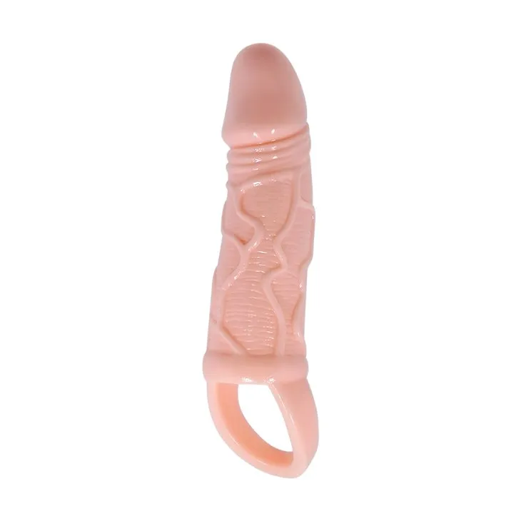 BAILE Men Extension - Nakładka na penisa, W kolorze cielistym, 17.5 cm