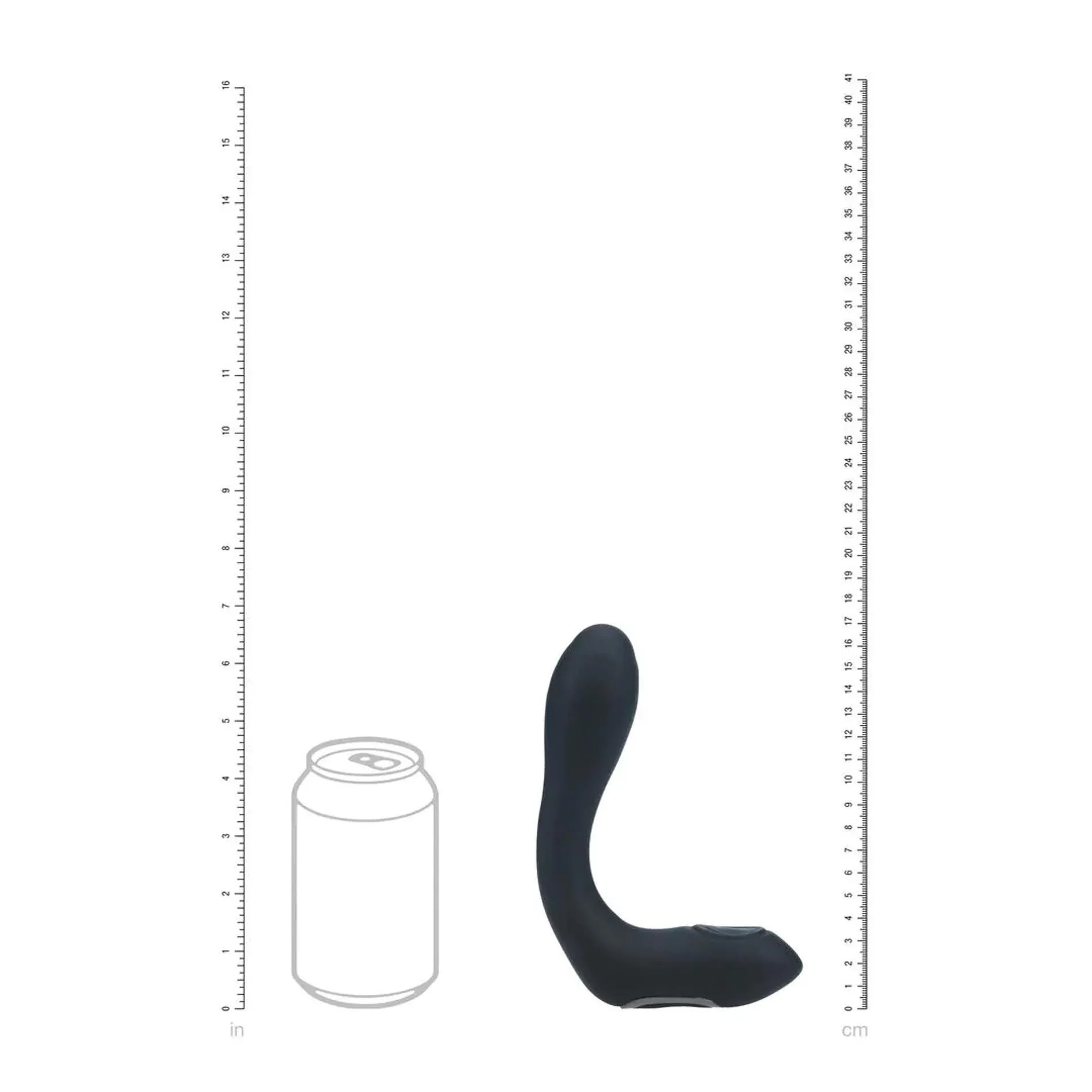 Shots Rechargeable Bendable Prostate Stimulator - Stymulator prostaty, Czarny