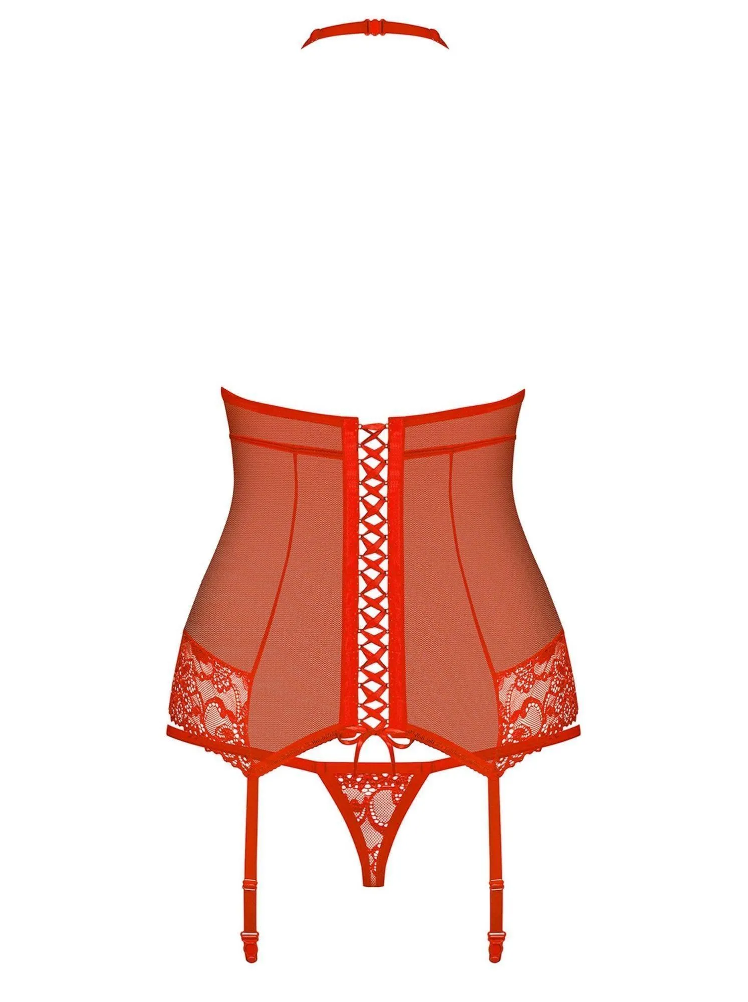 Эротический комплект Obsessive 838, S/M (красный)