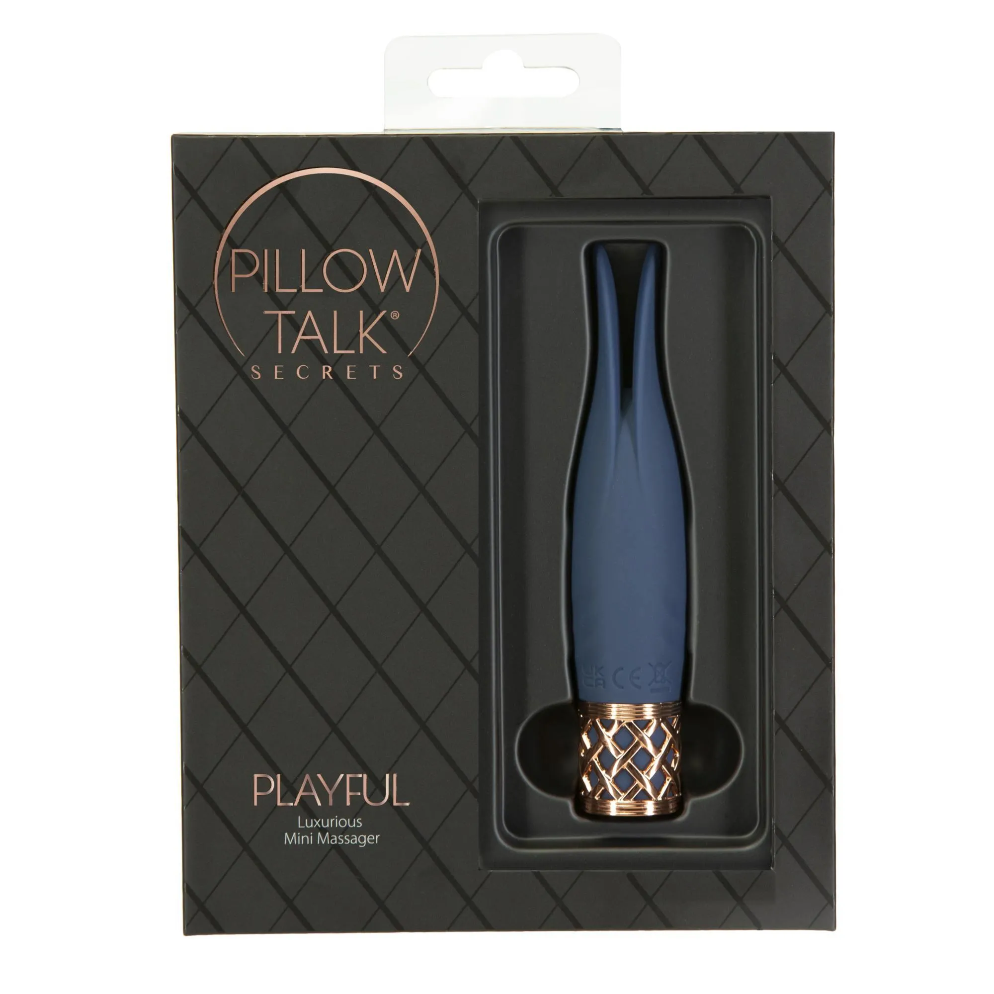 Вибратор для клитора Pillow Talk Secrets Playful, 12,7 см (синий)