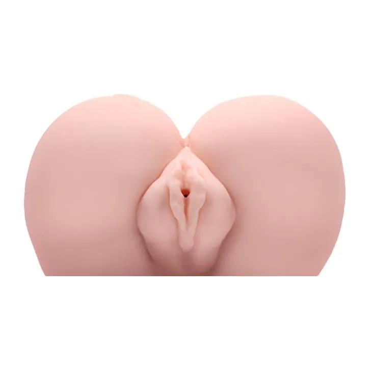 Crazy Bull Vagina and Ass Rose 6 function vibrations - Masturbator, W kolorze cielistym, 22.5 cm