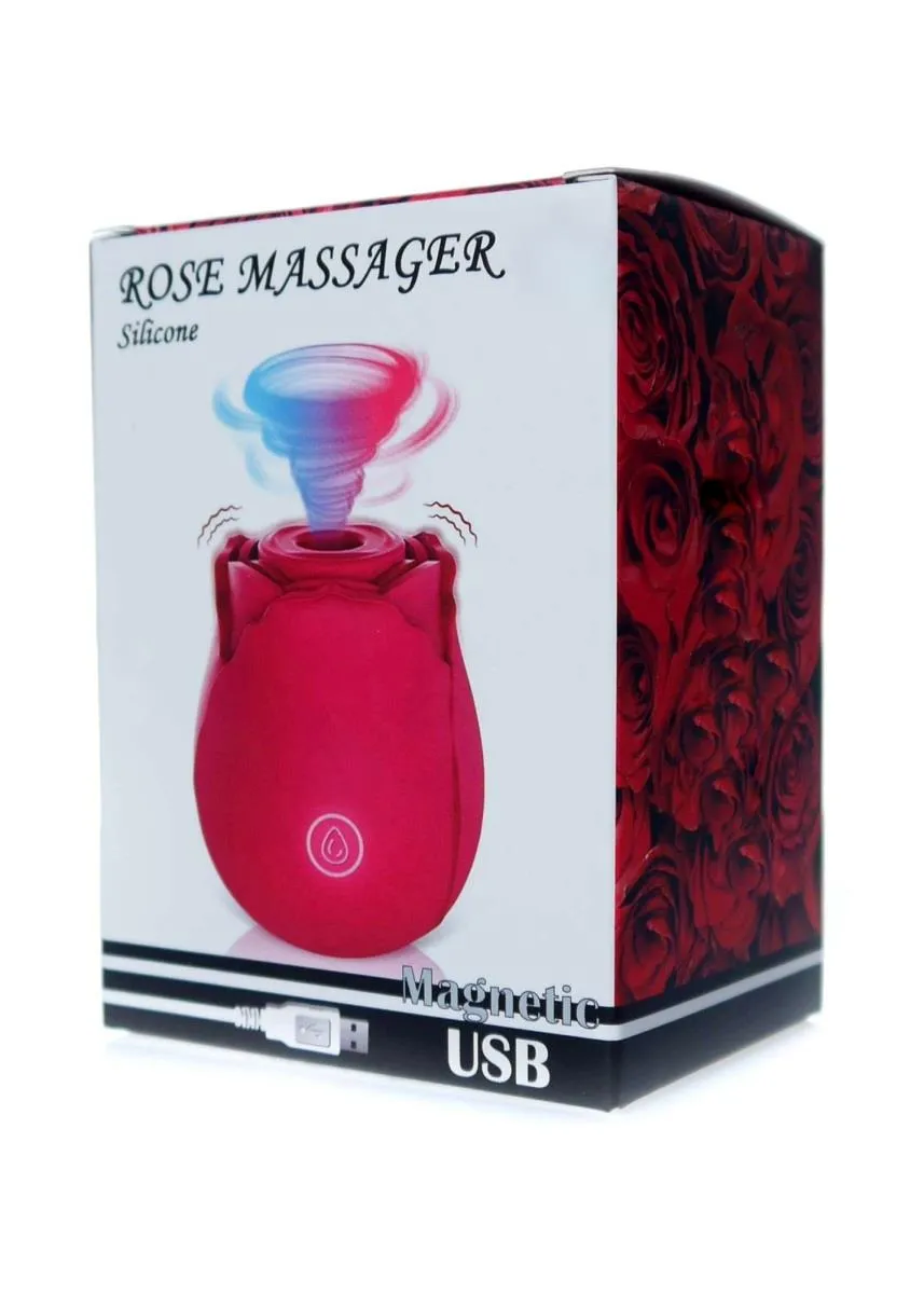 Вакуумный стимулятор клитора с вибрацией Boss Series Rose (розовый)