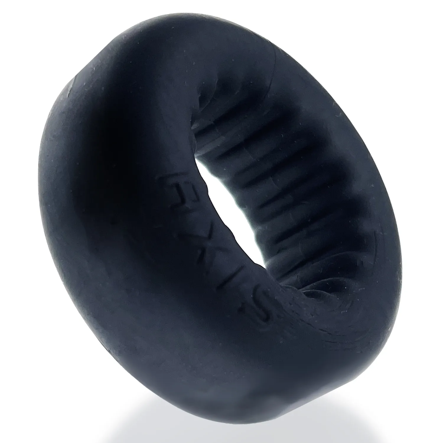 Эрекционное кольцо Oxballs Axis Rib Griphold, 5 см (черный)